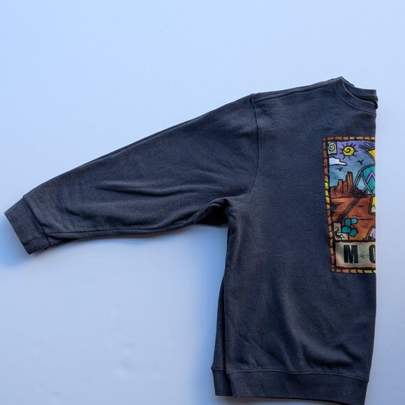 Vtg 90s Moab Southwest Graphic Sweatshirt Desert Landscape Western Desertcore - Picture 3 of 6